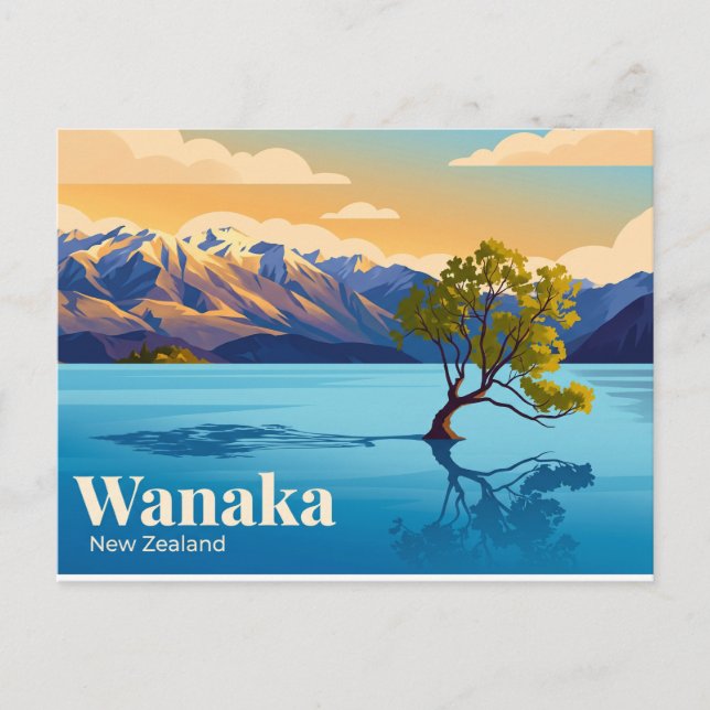 Wanaka Nya Zeeland Vykort (Framsida)
