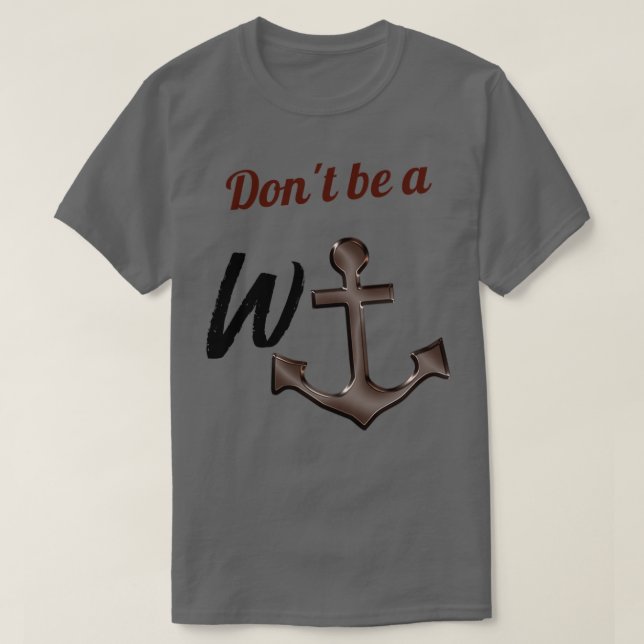 Wanchor Wanker T Shirt (Design framsida)