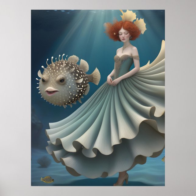 Wanda och Pufferfish Poster (Framsidan)
