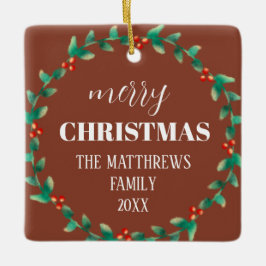 Wandan God jul Photo Namn Terracotta Julgransprydnad Keramik