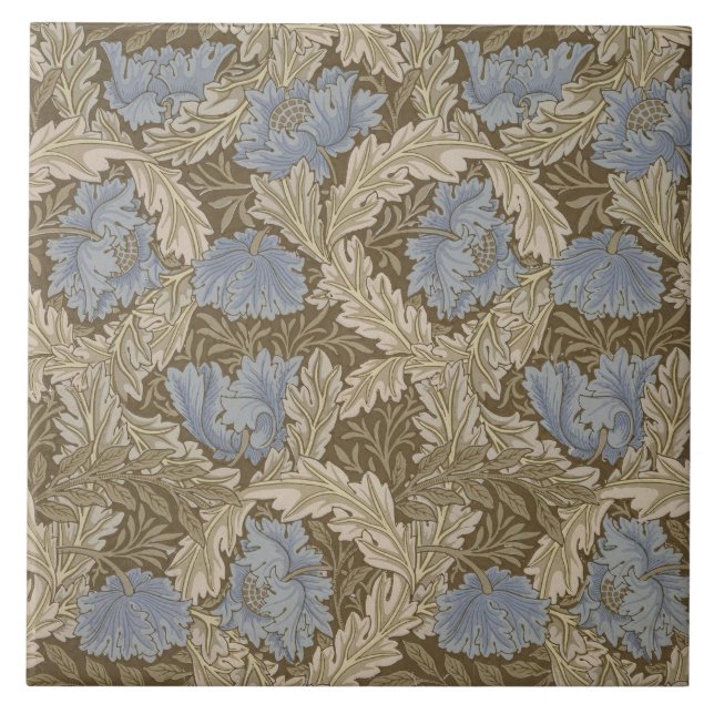 Wandan Mönster (av William Morris) Kakelplatta (Framsidan)
