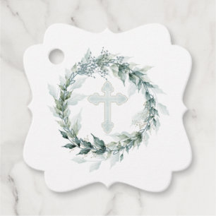 WandeBlue Kor Communion Baptism Christening Gåvor Etiketter