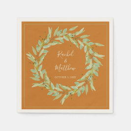 WandeGreenery på Ochre Bröllop Pappersservett