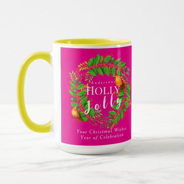 WandeHolly Jolly Family Rosa Mugg (Vänster)