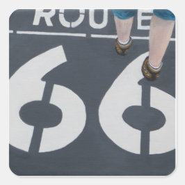 Wander Boldly Fyrkantigt Klistermärke