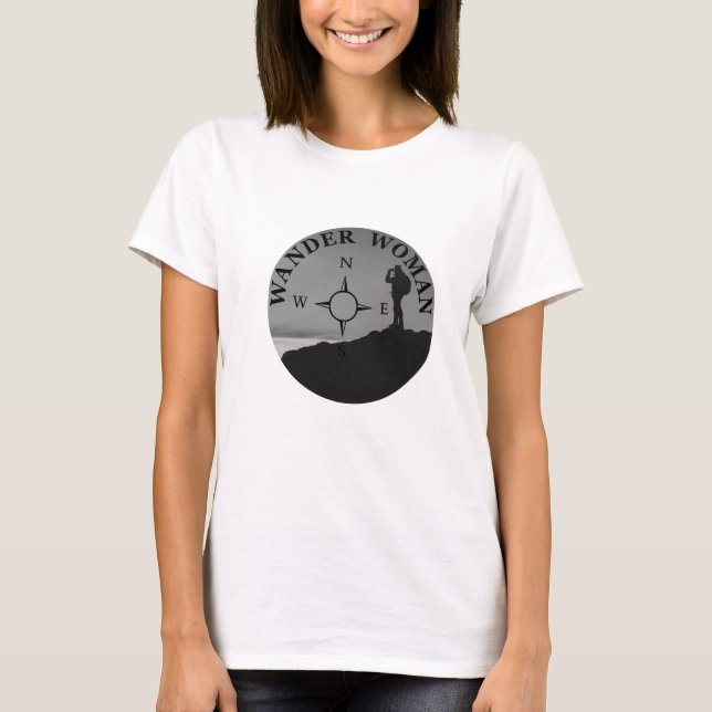 Wander hiking hike camping Women T Shirt (Framsida)