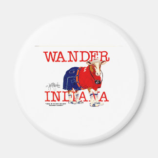 Wander Indiana Cow Magnet