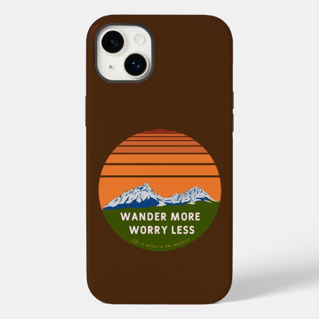 Wander mer Worry less Fodral-Mate iphone case (Baksida)