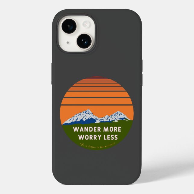 Wander mer Worry less Fodral-Mate iphone case (Baksida)