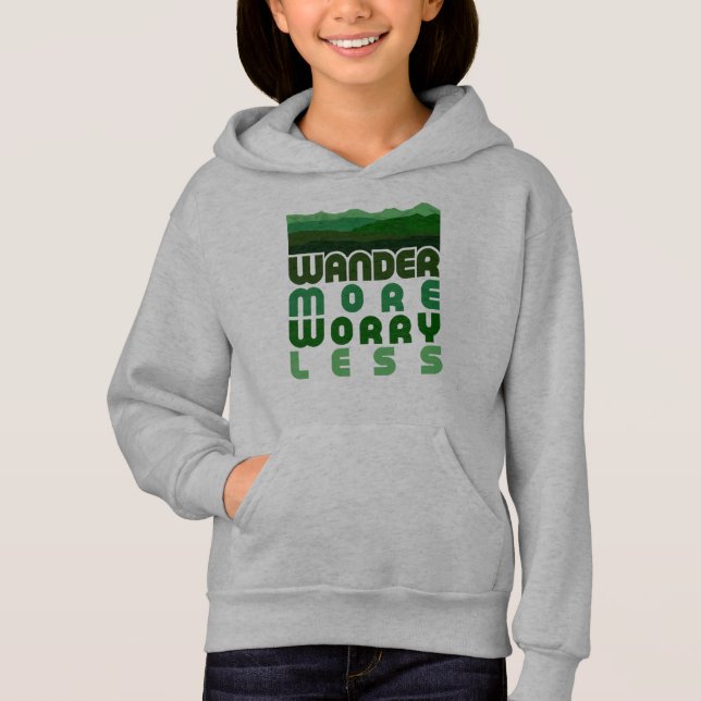 Wander more Worry Less T Shirt (Framsida)
