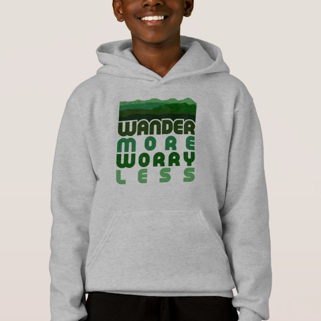 Wander more Worry Less T Shirt (Framsida)