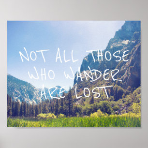 Wander Quote - Kung Canyon POSTER