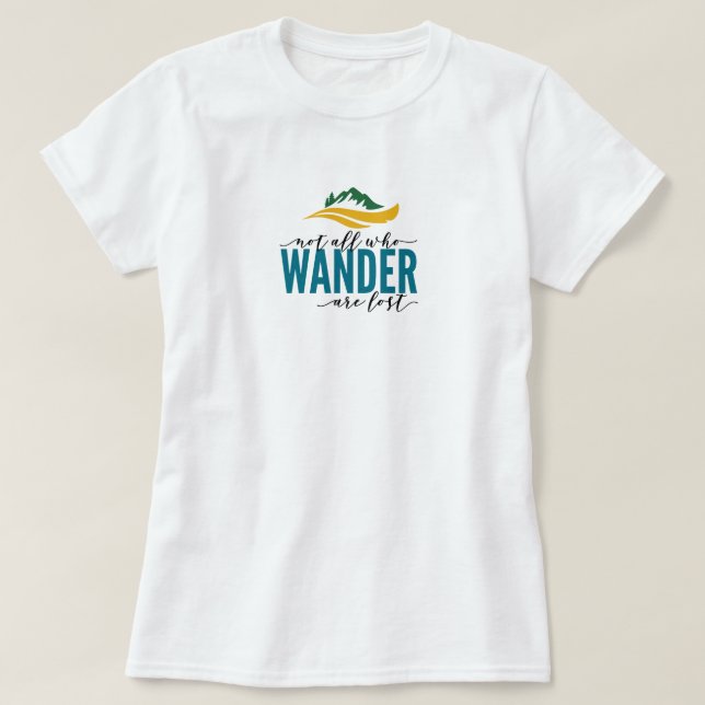 Wander utomhus Basic T-Shirt (Design framsida)