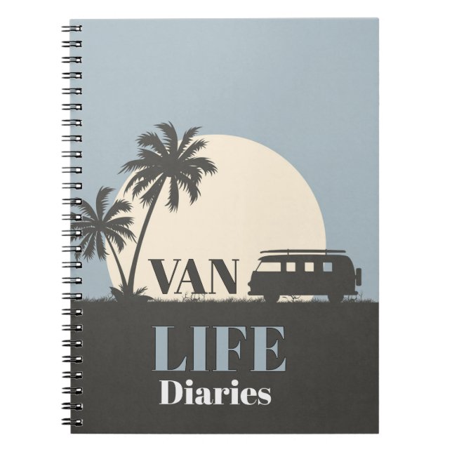 WANDER! 🚐 Van Life Diary Notebook Anteckningsbok (Framsidan)
