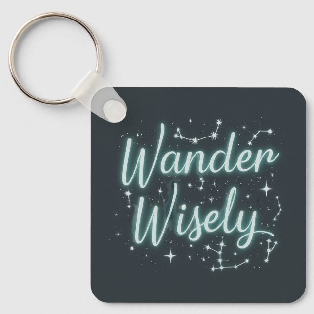Wander Wisely Nyckelring (Framsida)