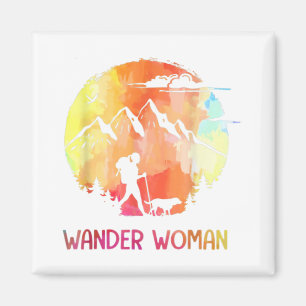 Wander Woman Hiking Camping Gifts Women A Magnet