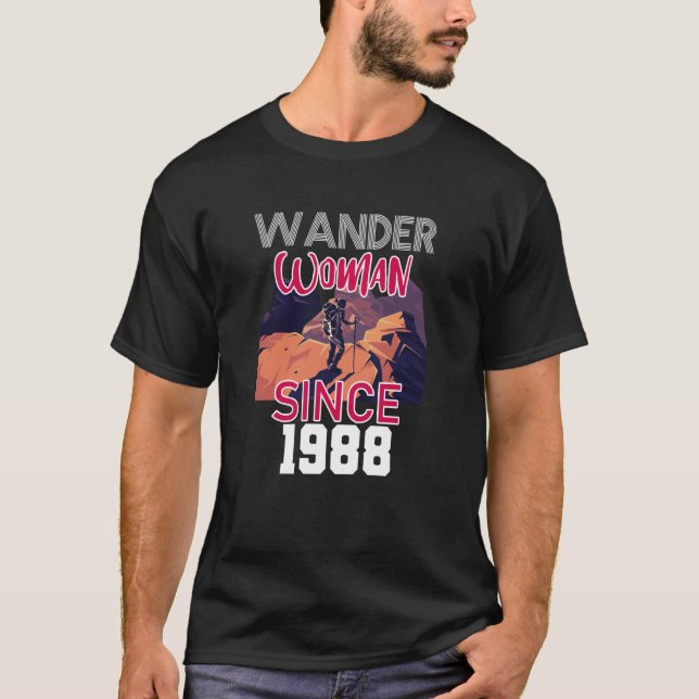 Wander woman since 1988 t shirt (Framsida)