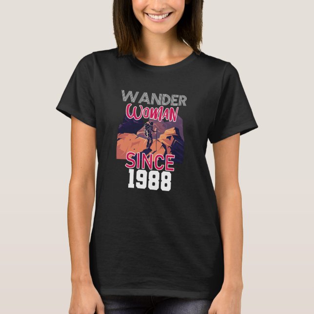 Wander woman since 1988 t shirt (Framsida)