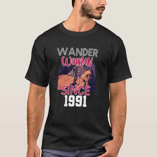 Wander woman since 1991 t shirt (Framsida)