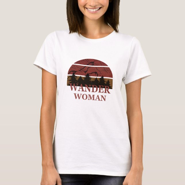 Wander Women hiking T Shirt (Framsida)