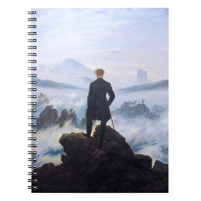 Wanderer Above Sea Fog Caspar David Friedrich Anteckningsbok (Framsidan)