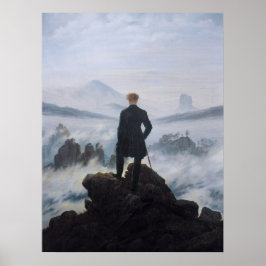 Wanderer above the Sea of Fog Poster