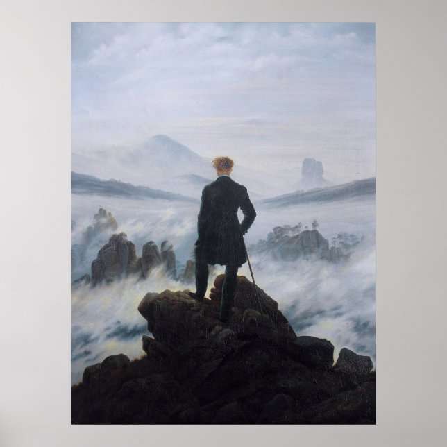 Wanderer above the Sea of Fog Poster (Framsidan)