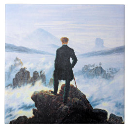 Wanderer, bra konsmålning, kakelplatta