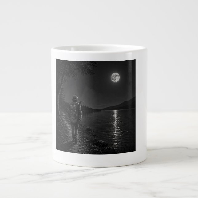 Wanderer Collection – Mugg för vandrare vid månbel Jumbo Mugg (Framsidan)