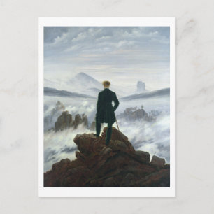 Wanderer ovanför Fog-havet 1818 Vykort