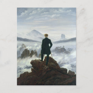 Wanderer ovanför Fog-havet 1818 Vykort