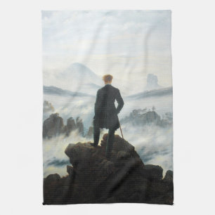 Wanderer ovanför Fog-havet, Friedrich Kökshandduk