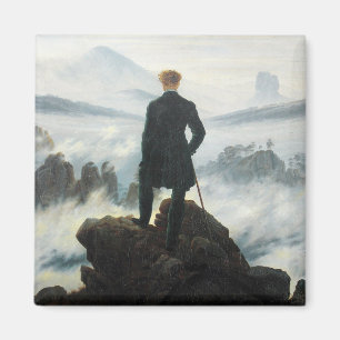 Wanderer ovanför Fog-havet, Friedrich Magnet