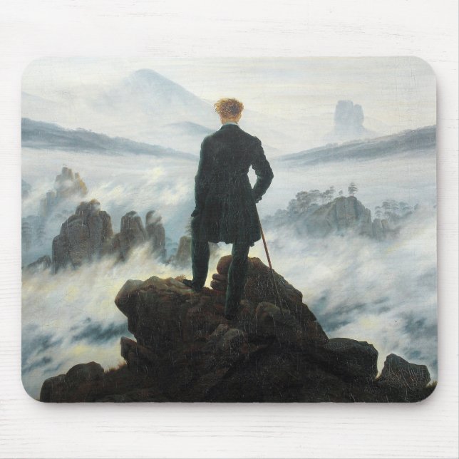 Wanderer ovanför Fog-havet, Friedrich Musmatta (Framsidan)
