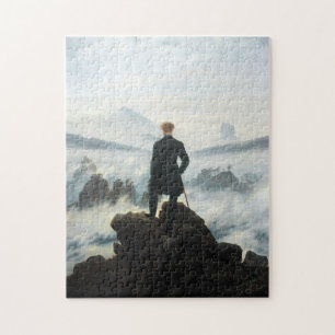 Wanderer ovanför Fog-havet, Friedrich Pussel