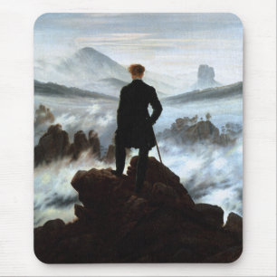 Wanderer ovanför havet av dimma av Friedrich Musmatta