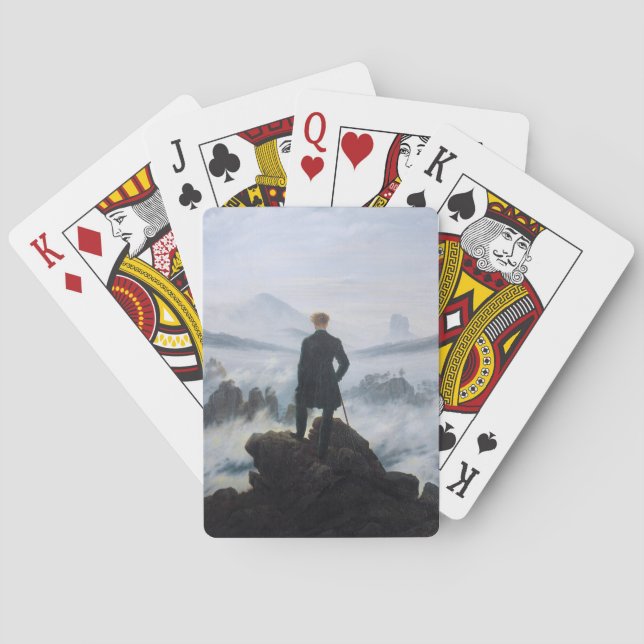 Wanderer över Fog-havet (av C.D. Friedrich) Casinokort (Baksidan)