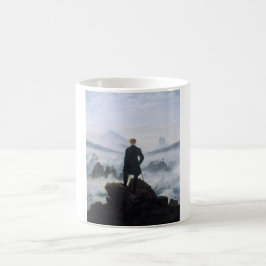 Wanderer över Fog-havet (av C.D. Friedrich) Kaffemugg