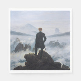 Wanderer över Fog-havet (av C.D. Friedrich) Pappersservett