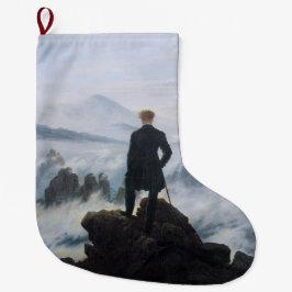 Wanderer över Fog-havet (av C.D. Friedrich) Stor Julstrumpa