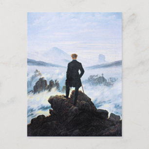 Wanderer över Fog-havet, bra konst Vykort