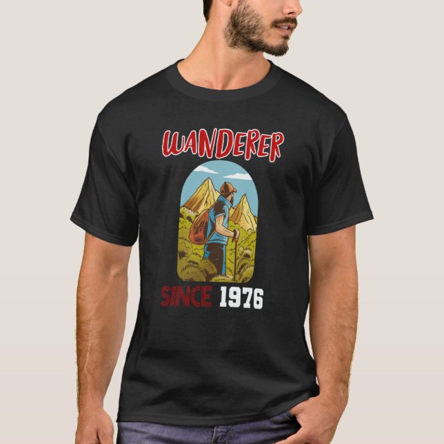 Wanderer since 1976 t shirt (Framsida)