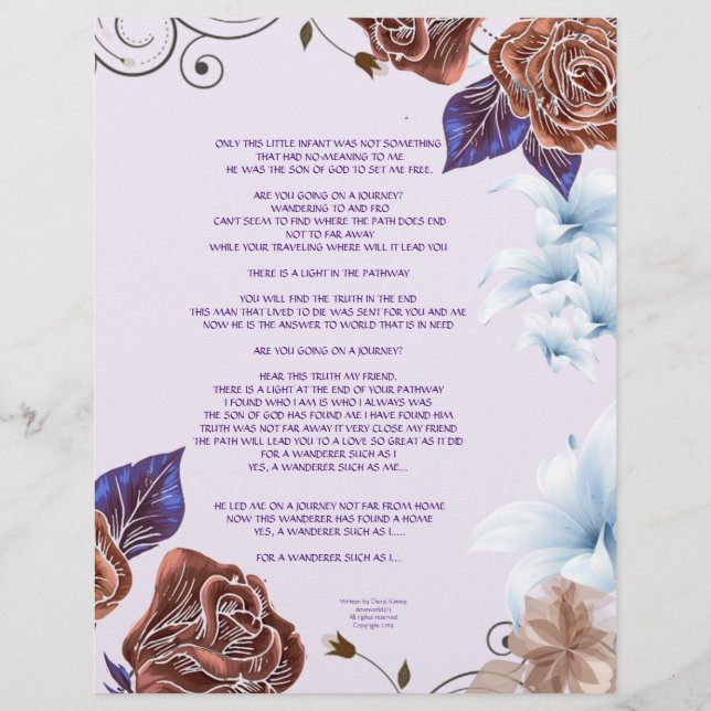 Wanderer Writings Personlig Papper (Framsida)
