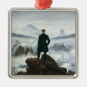 Wandereren ovanför havet av dimma, 1818 julgransprydnad metall