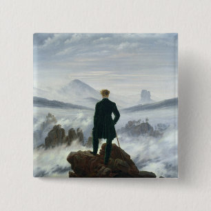 Wandereren ovanför havet av dimma, 1818 knapp
