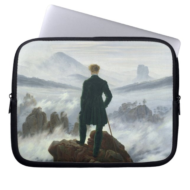 Wandereren ovanför havet av dimma, 1818 laptop sleeve (Framsidan)