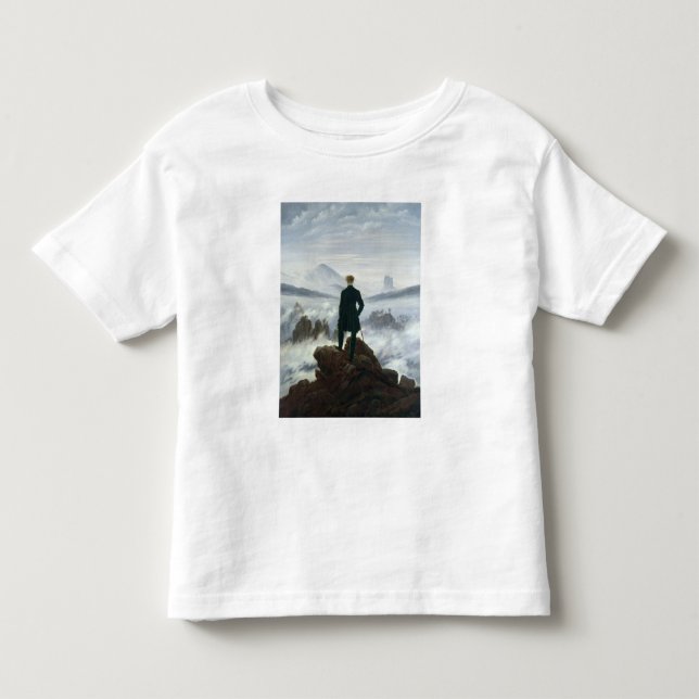 Wandereren ovanför havet av dimma, 1818 tee shirt (Framsida)