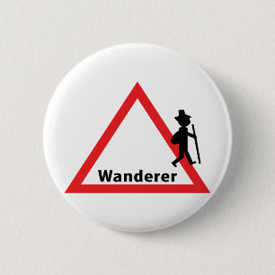 wandererroligtsymbol knapp
