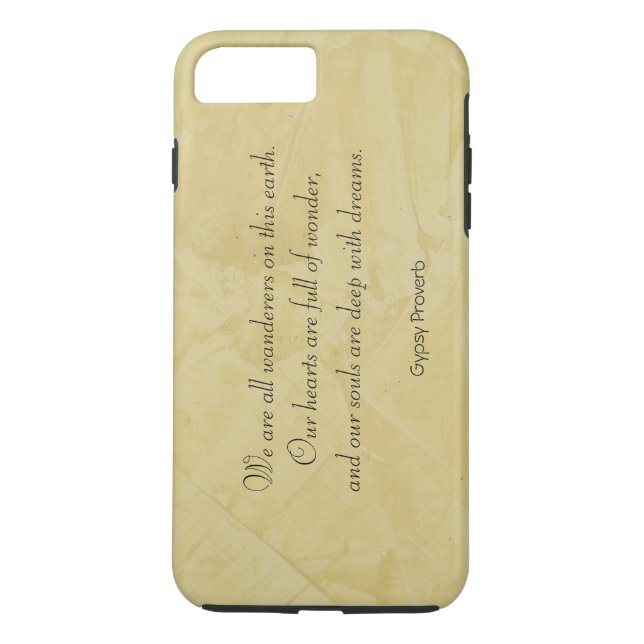 Wanderers - Zigenarordspråk iPhone 7 Plus-fodral Case-Mate iPhone Skal (Baksida)