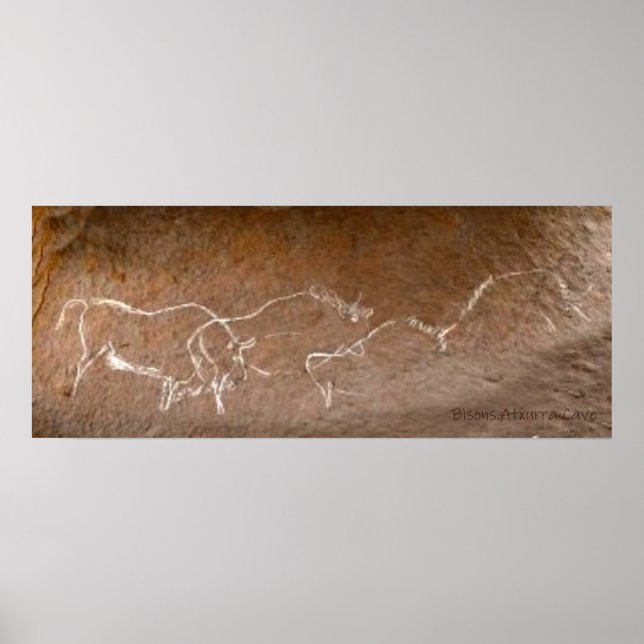 Wandering Bison Herd Poster (Framsidan)